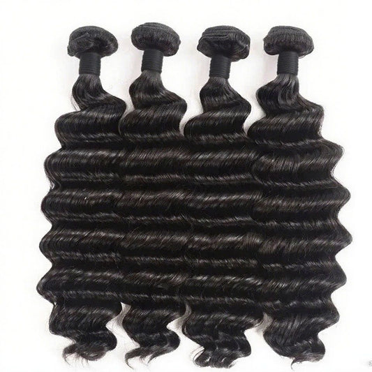 Raw Luxury Loose Deep 3 Bundles With 13X4 Transparent Frontal Deal
