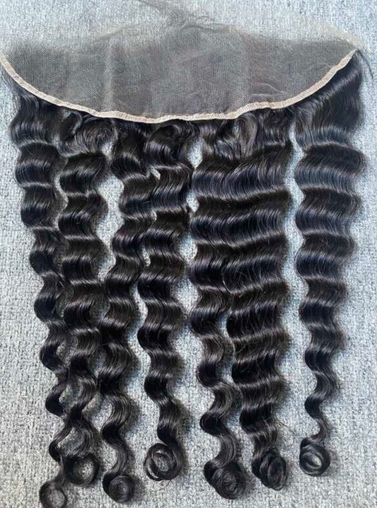 Raw Luxury Loose Deep Wave 13x6 HD Frontal
