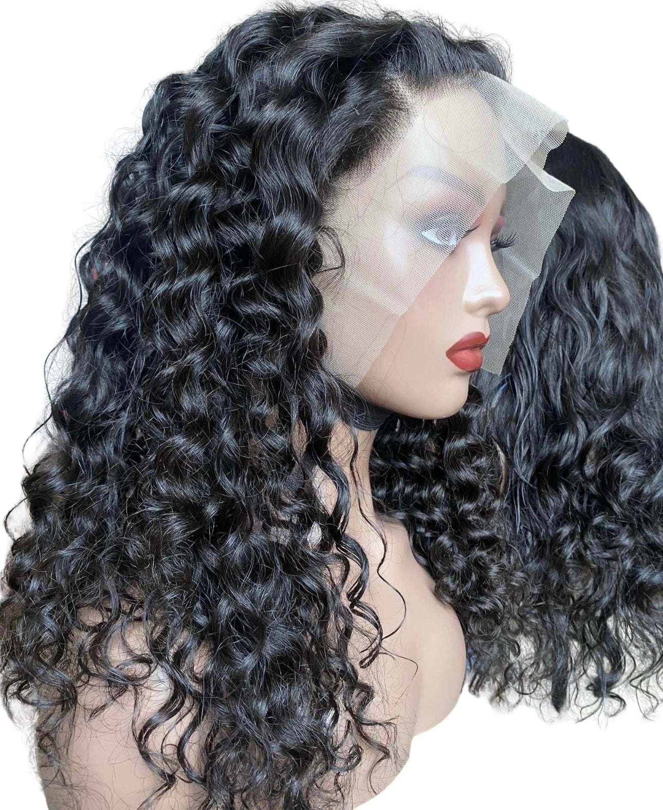 Raw Luxury Italian Curly Transparent Lace Wig