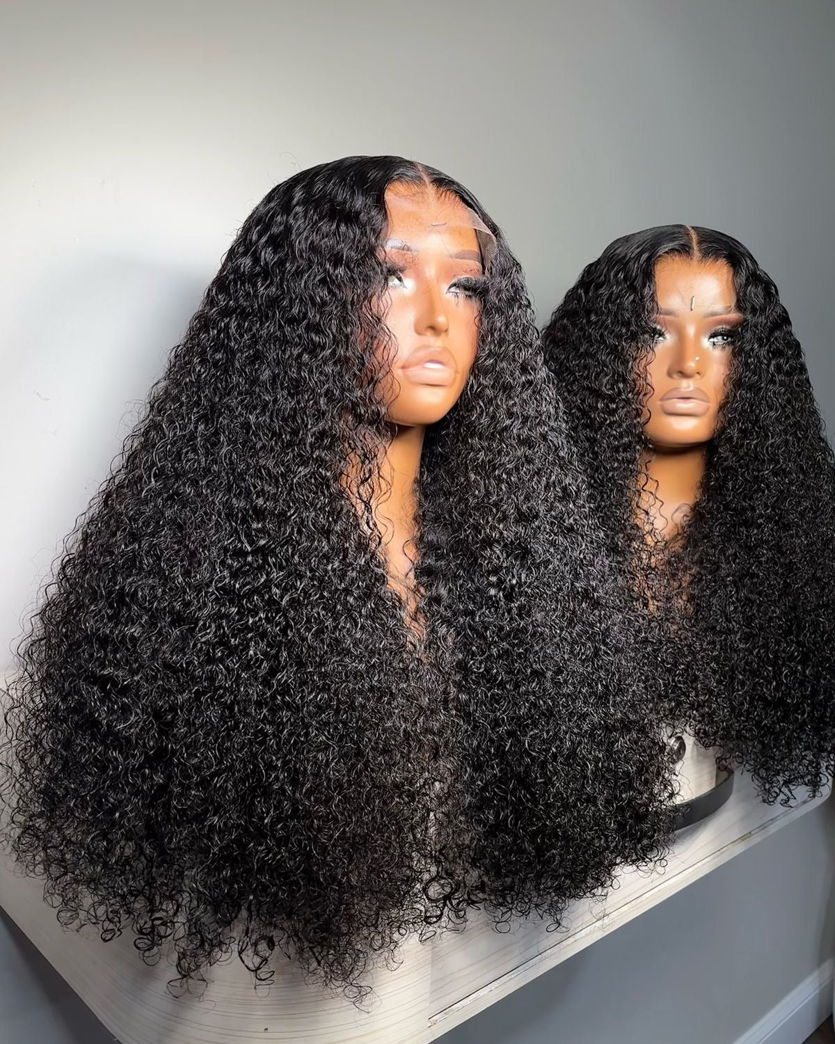 Raw Luxury Jerry Curl Transparent Lace Wig