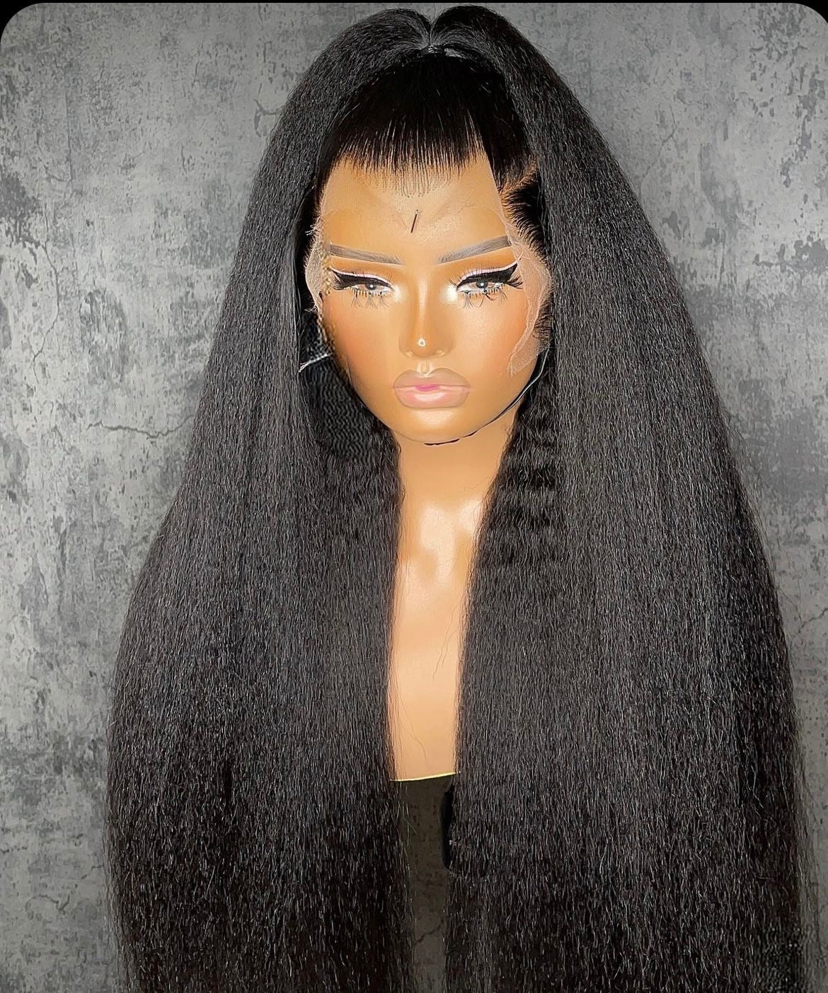 Raw Luxury Kinky Straight Transparent Lace Wig