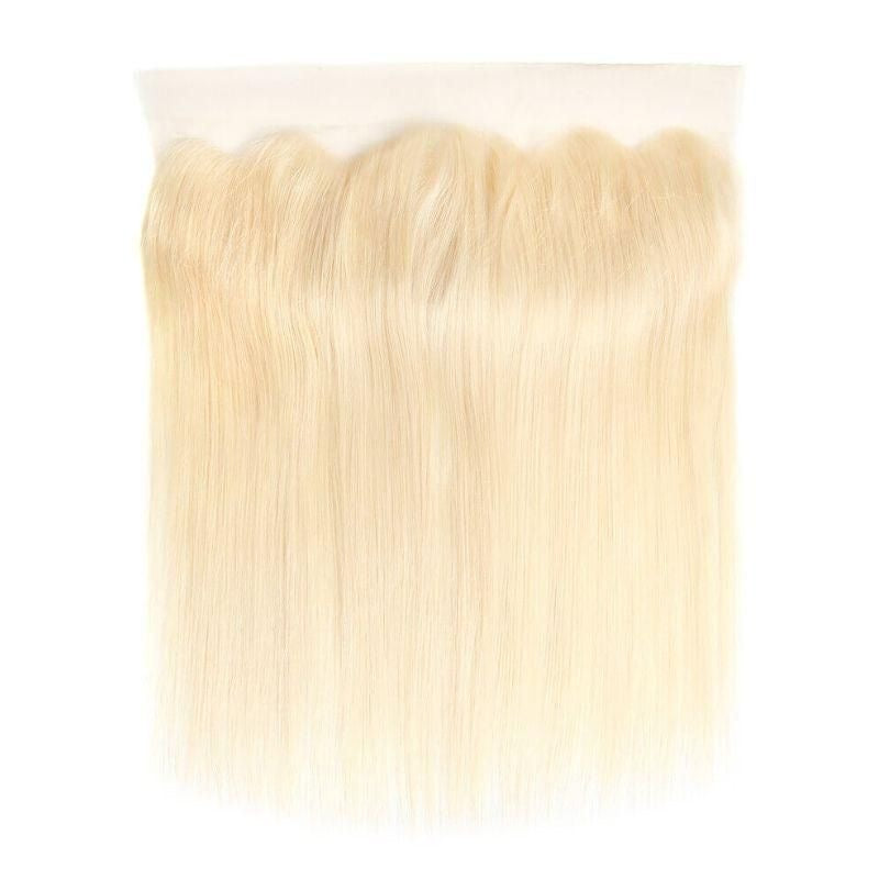 Blonde Hair Straight 3 Bundles With 13x4 HD Frontal Deal