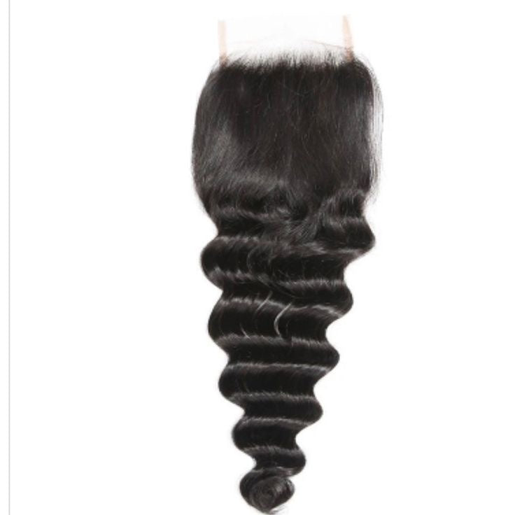 Raw Luxury Loose Deep 3 Bundles With 4X4 Transparent Closure Deal