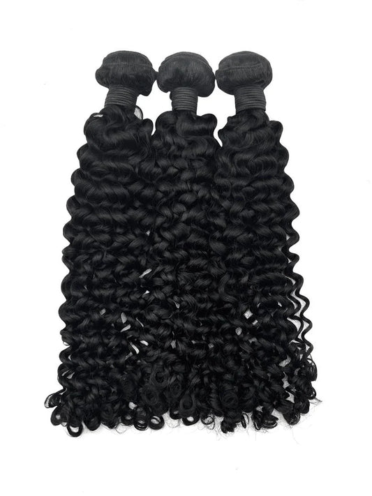 Raw Luxury Italian Curly 3 Bundles With 13X4 Transparent Frontal Deal